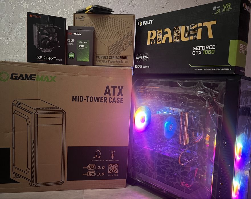 Компьютер GTX-1060-6gb,i5-6500