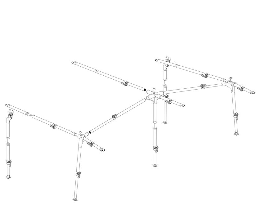 Cort  rulota Ventura Marlin / cadru usor din fibra / made by Isabella