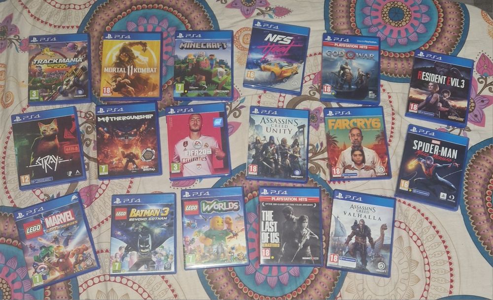 Colecție 17 jocuri PS4 originale - Ofertă completă sau pe bucăți