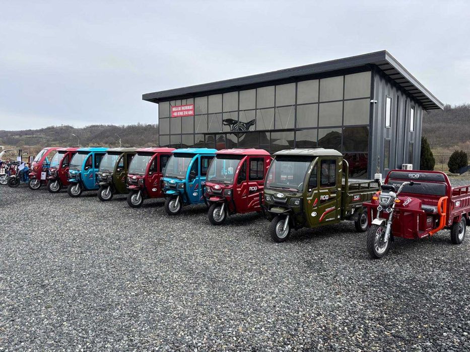 Triciclu electric cu bena si cabina RDB MAX KLASS