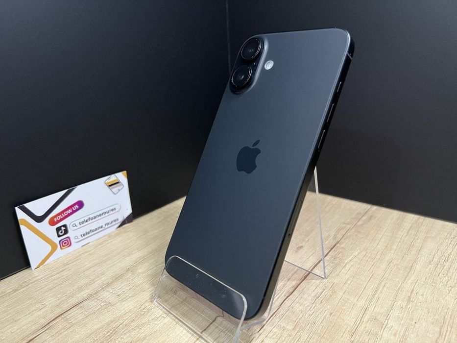 Iphone 16 Plus 128Gb Black Second-Hand Foarte Bun 3 ani garanție, Tele