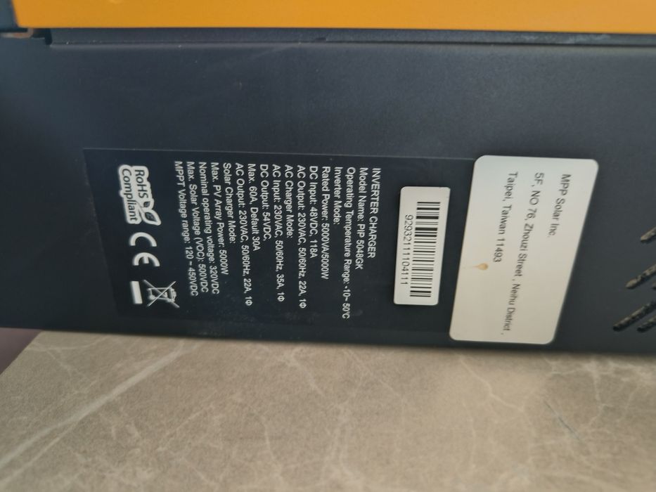 Invertor MPPSolar 5kv  hibrid