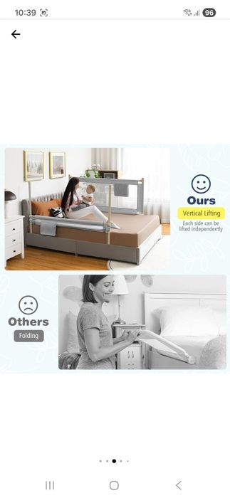 Bariera protectie pat