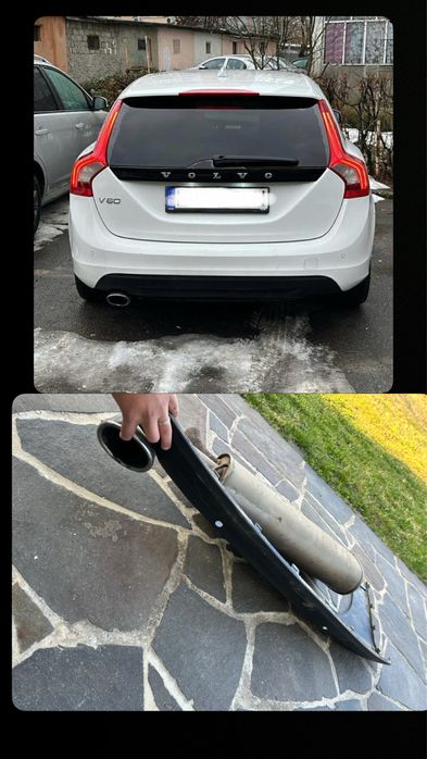 Volvo V60 - Vand toba esapament și fusta bara spare