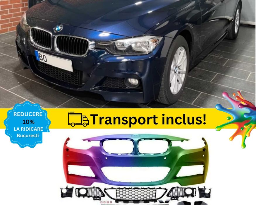 Bara fata M-Tech BMW Seria 3 F30 F31 Negru Gri Albastru Maro Rosu Alb
