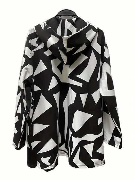 кардиган с капюшоном большого размера