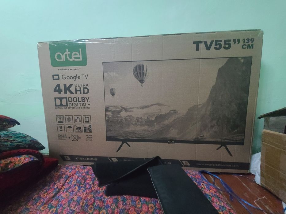 Smart TV Artel PUCH010 ″,55″,4K UHD Android Tv televizori ultra yuqori
