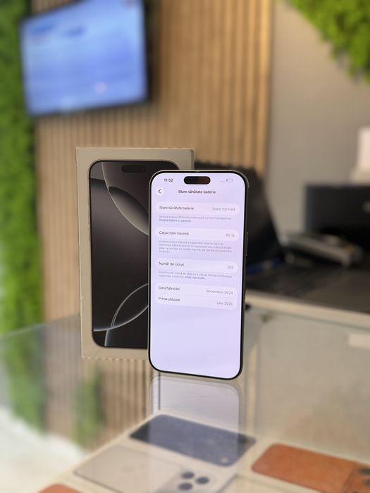 **ATS GSM**iPhone 16 Pro Max 512Gb/Bat95%/Grad A/Fact+Gar 12 luni