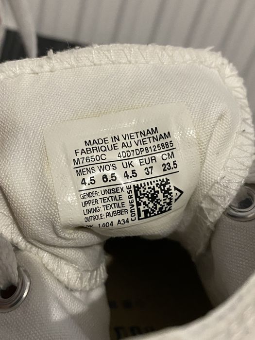 Converse Chuck Taylor All Star High Top – Mărimea 37 – Optical White