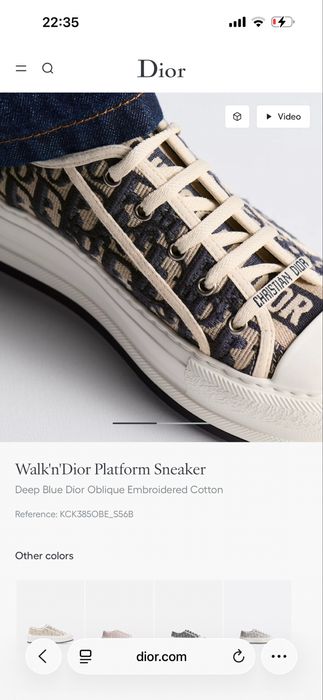 Обувь Dior кеды