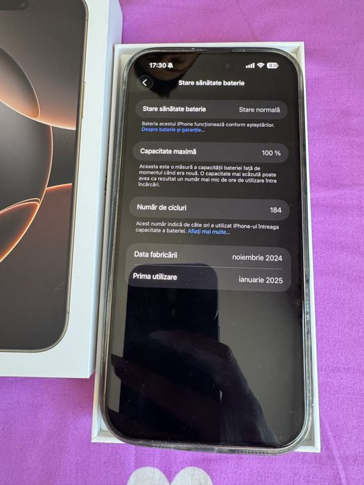 Iphone 16 pro max cu garantie pret fix