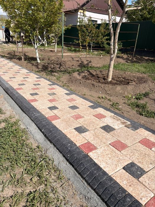 Брусчатка янтарь графит мрамор лак