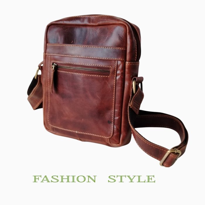 Мъжка чанта от естествена кожа