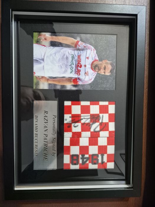 Răzvan Patriche - Dinamo Bucuresti banderola de capitan cu autograf