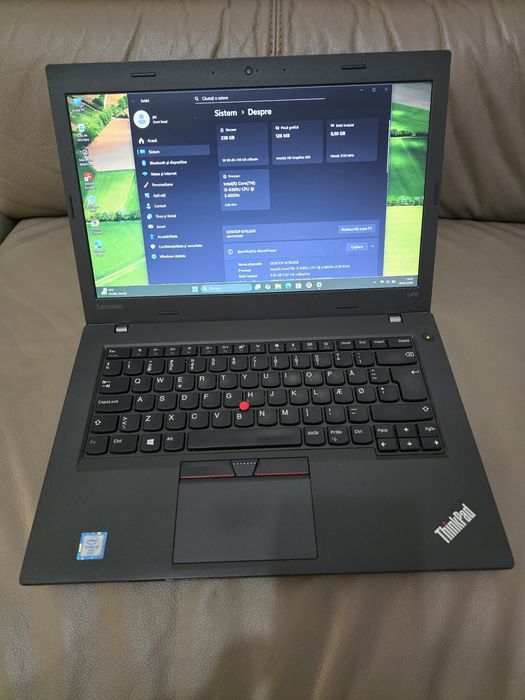 Laptop Lenovo L470, ram 8gb, ssd 256gb, bat 2h