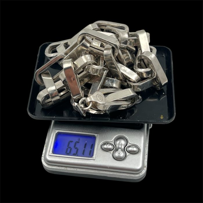 Сребърен дамски ланец 65гр