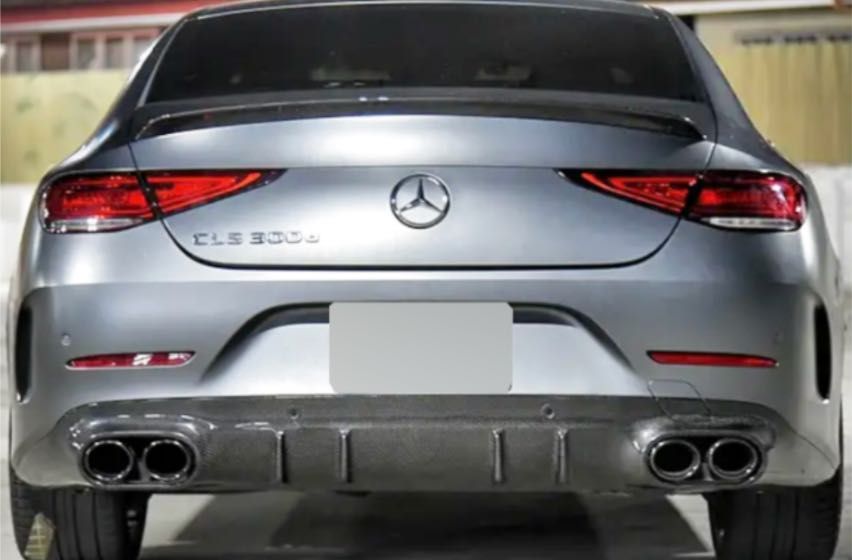 Лип Спойлер за Багажник Mercedes CLS C257 (2018+) – Черен Гланц