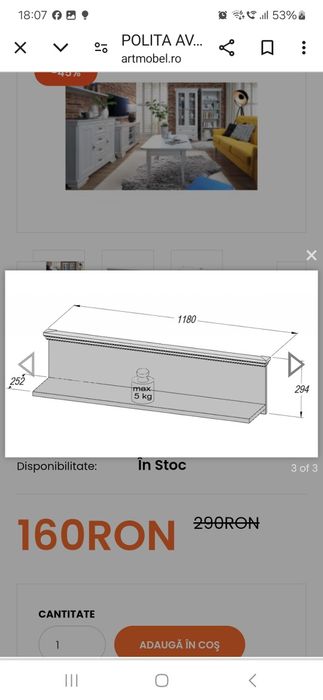 Măsuță și poliță