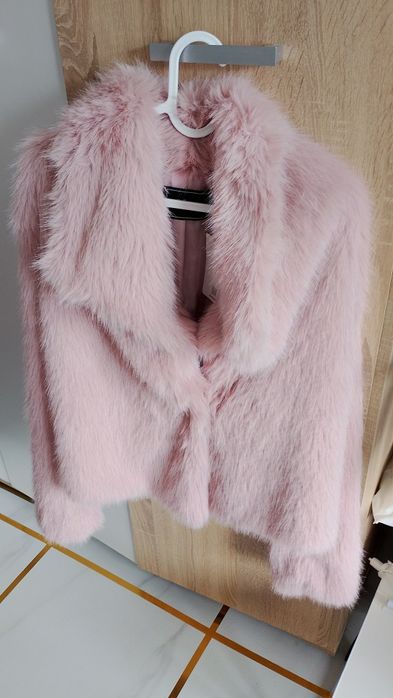 Пухено палтенце от изкуствен косъм