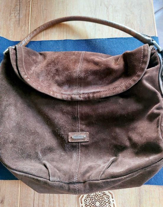 Чанта велур Max Mara НАМАЛЯВАМ