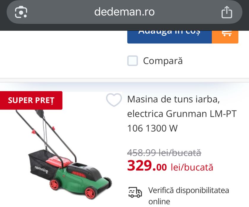 Masina de tuns iarba