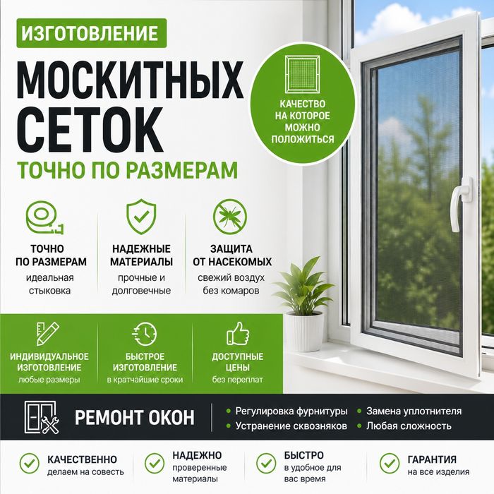 Ремонт пластиковых окон регулировка алюминевых дверей москитные сетки