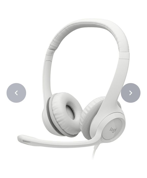 Logitech Stereo Headset H390 white,black