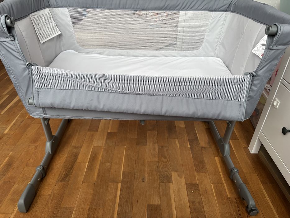 Бебешка кошара Chicco - Next 2 Me, Essential, сива