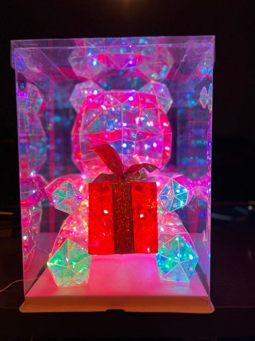 Голямо 3D светещо мече с подарък в опаковка с панделка * НОВО