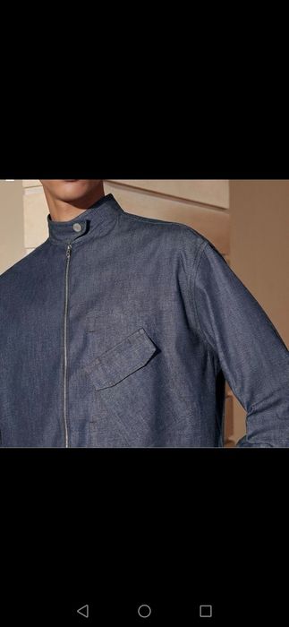 Hermes ветровка-рубашка  мужская