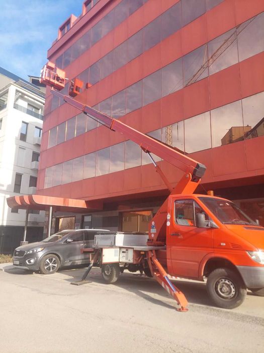 Услуги с автовишка, рязане на дървета