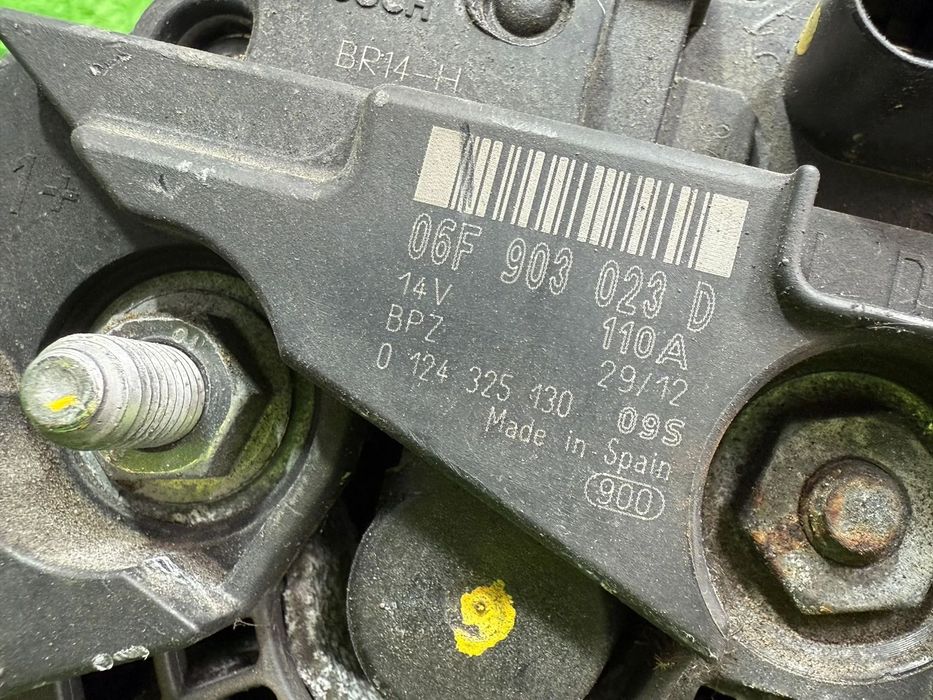 ALTERNATOR SKODA FABIA 2 1.6 DIESEL 2012 COD OEM 06F903023D 2007-2014
