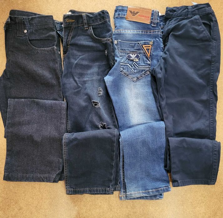 Детские джинсы, рубашки б/у, костюм для мальчиков
