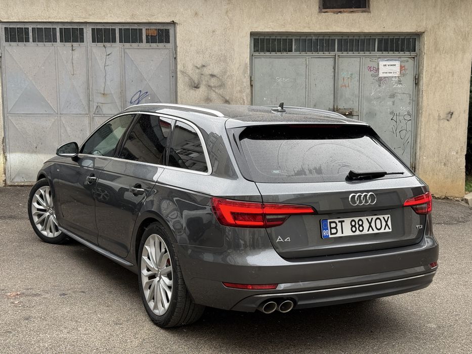 Audi A4 B9 ULTRA S-line 2.0 TDi 2017 EURO 6 Automat Stronic 7+1 ceasuri plasma/interior Full S-line