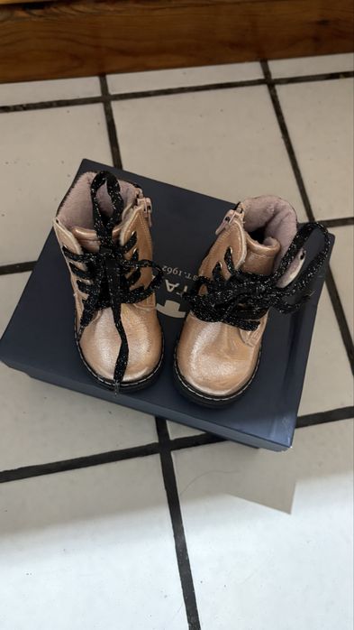 Детски зимни боти розов лак с брокат Tom Tailor