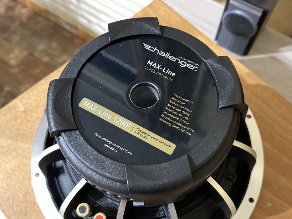 Новый сабвуфер Challenger MAX-Line 12WF