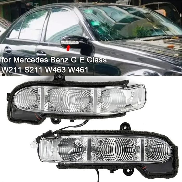 Мигач огледало Mercedes W210, W211, W463 - monto.bg