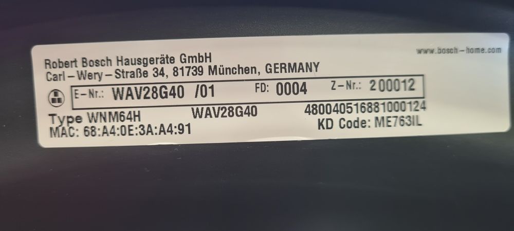 ТОП WiFi  Пералня BOSCH Home Profesional 9кг А+++