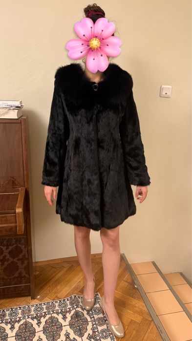 Нова,норкова шуба цяла кожа