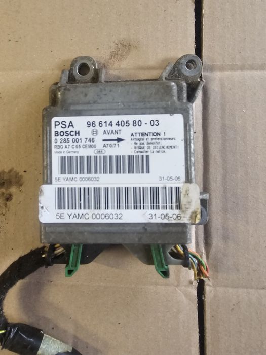 Peugeot 207 Unitate/modul de comandă airbaguri 9661440580 0285001746