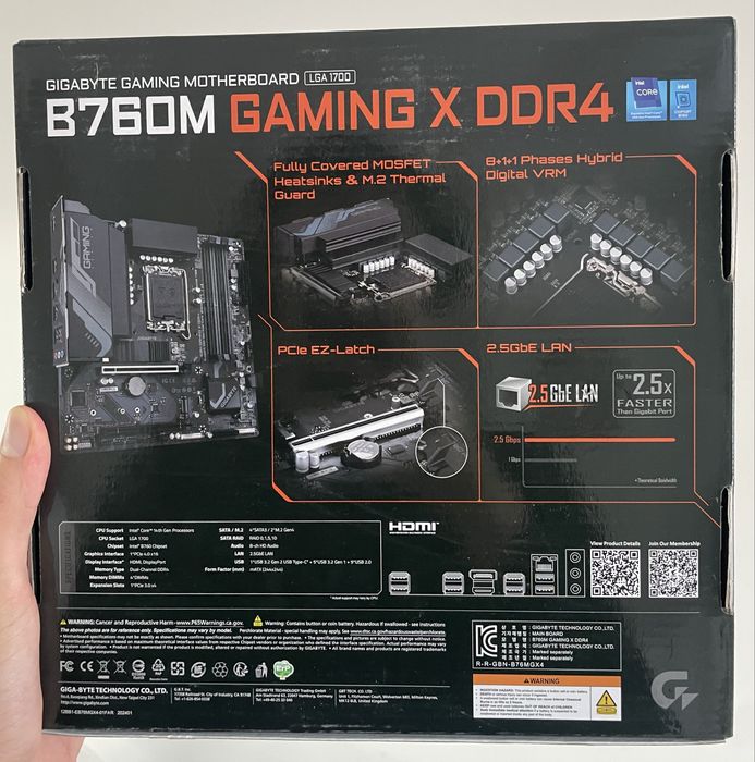 Материнская плата GIGABYTE B760M