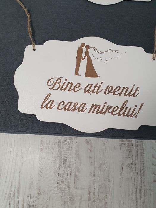 Vand tăblițe întâmpinare mire/mireasa