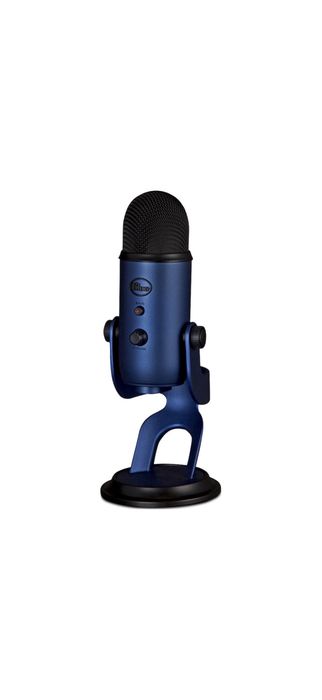 Microfon Profesional Blue Yeti USB, PC & Mac, Gaming, Podcast, Streaming, Recording, Multi-Pattern, Midnight Blue