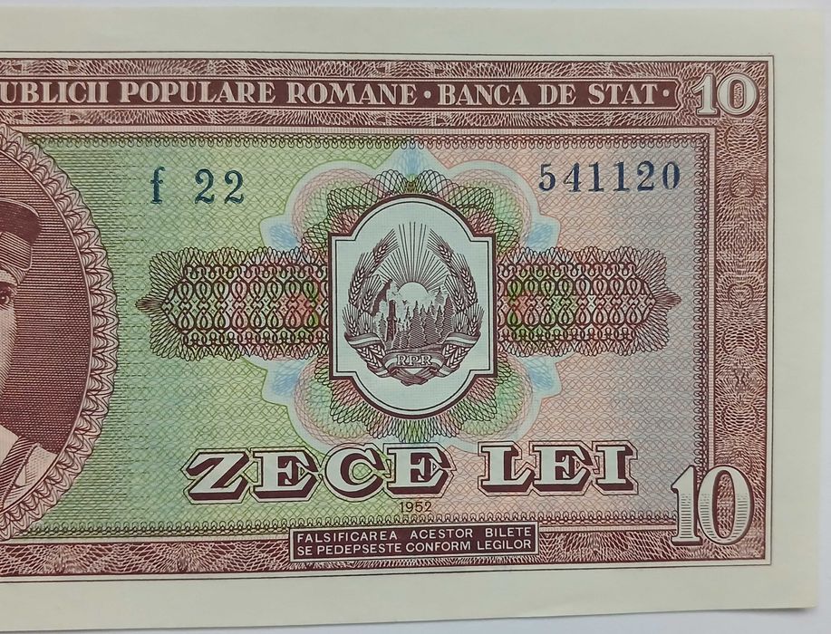 Romania, 10 Lei 1952