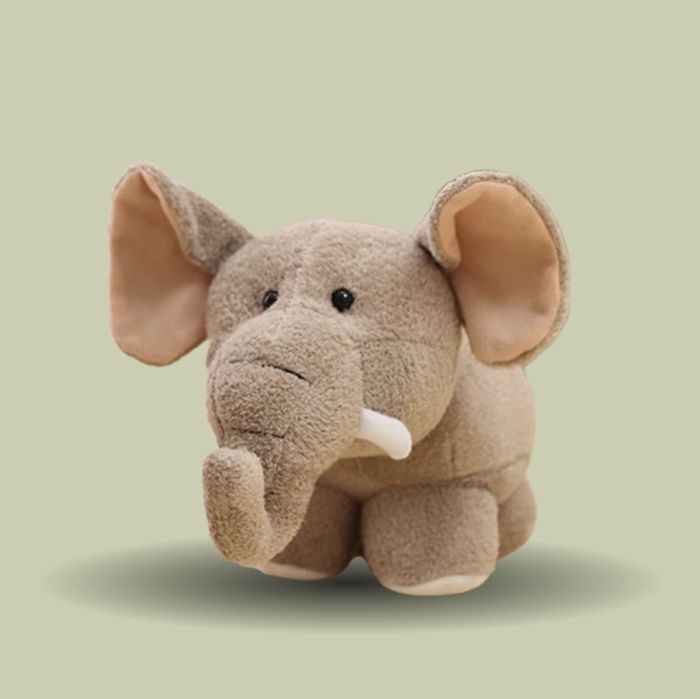 Плюшевая игрушка слоник и бегемотик