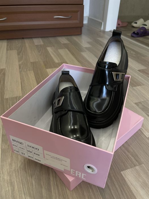 лоферы черные 37р