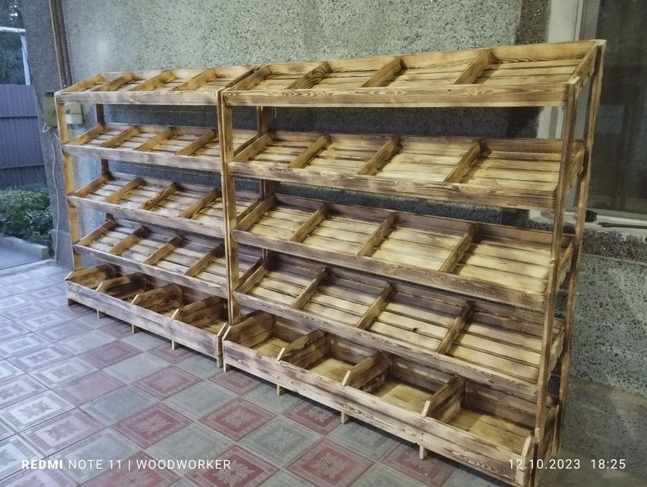 Овощные полки. Стеллажи!