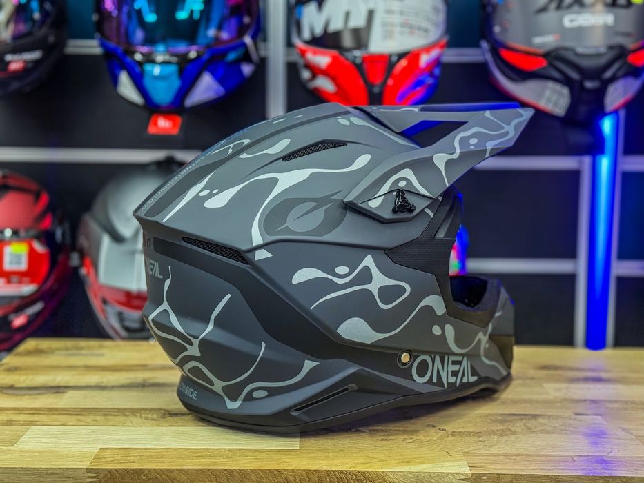 Casca Moto Cross O’neal Splash Black/Grey