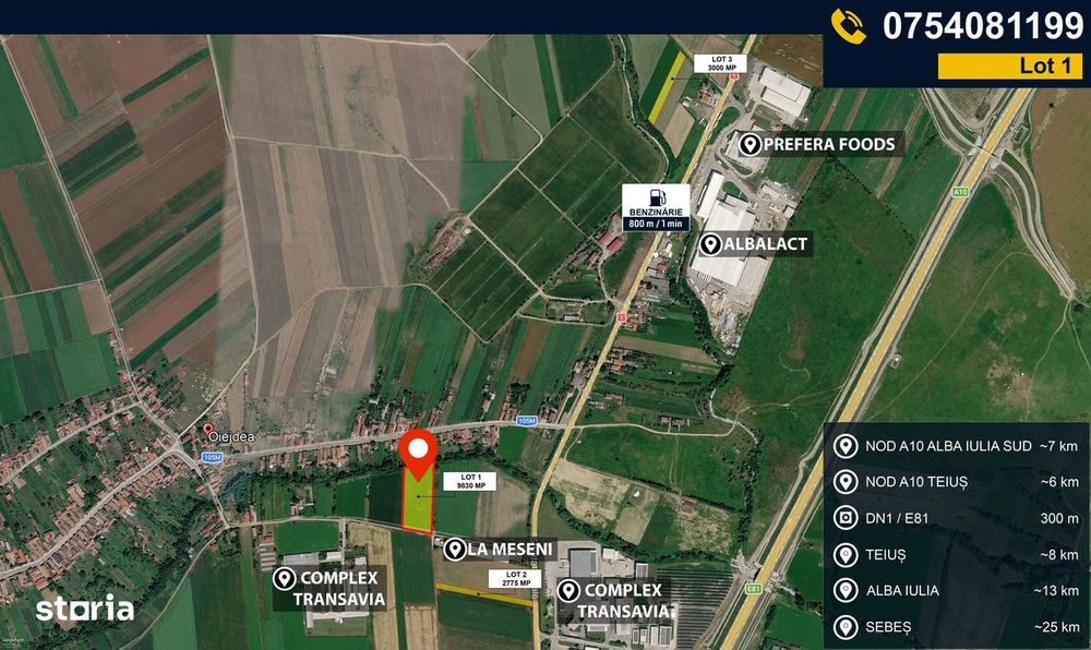 Teren Industrial 9.830 Mp – Oiejdea – Pug Industrial | Acces Asfalt