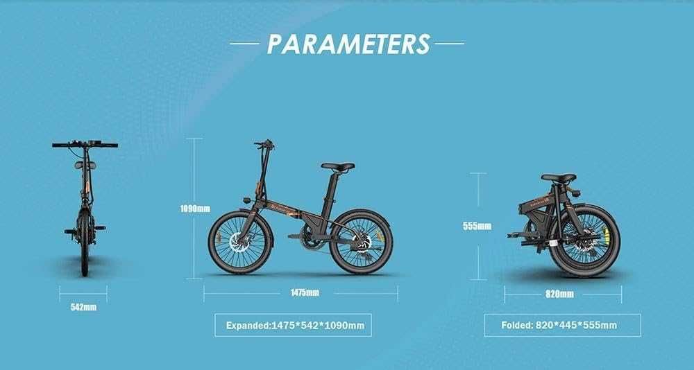 Bicicleta electrica pliabila cu baterie detasabila - Kukirin